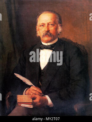 . Deutsch: Theodor Fontane (Gemälde von Carl Breitbach, 1883) . 1883. Carl Breitbach (1833–1904) 526 Theodor Fontane Stock Photo