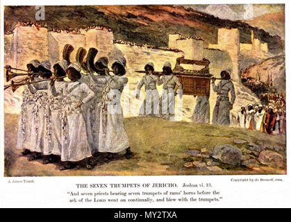 The Seven Trumpets of Jericho . 1904. J. James Tissot 530 Tisjeric