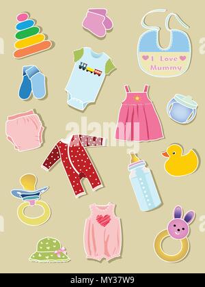 Baby elements Stock Vector