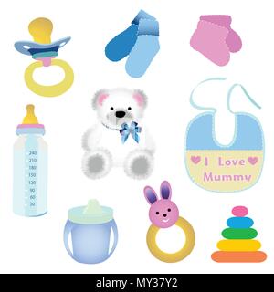 baby elements Stock Vector