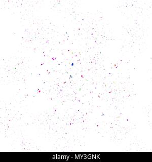 Colored Confetti Seamless Pattern. Set of Particles. Stock Vector