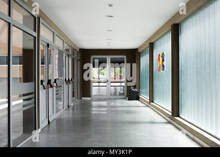 Empty corridor Stock Photo