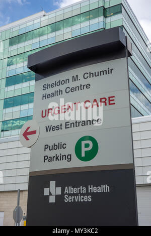 Alberta Health Services Sign Entrance to the Sheldon M. Chumir