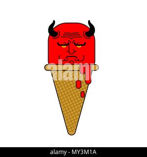 angry ice cream mascot vector illustration cartoon style Stock Vector ...