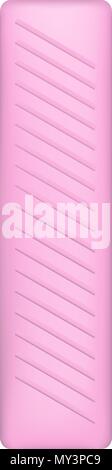 Pink gum stick mockup, realistic style Stock Vector