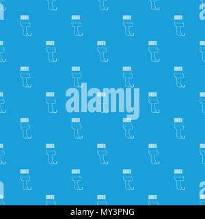 Scanner pattern vector seamless blue Stock Vector