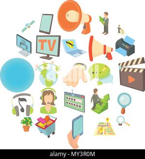 Development of applications icons set Stock Vector