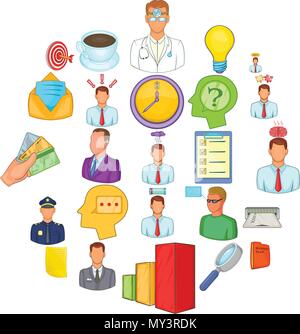 Telework icons set, cartoon style Stock Vector Image & Art - Alamy