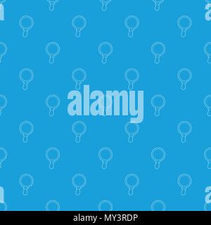 Magnifier pattern vector seamless blue Stock Vector