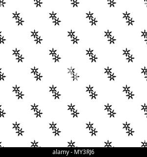 Ninja stars icon, simple black style Stock Vector