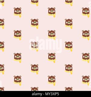 Pattern with Teddy bears. Stock Vector