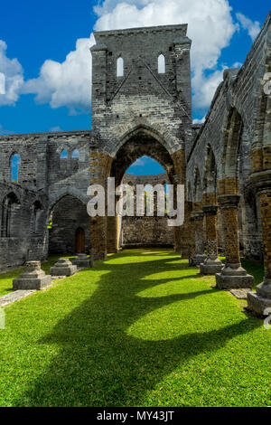 church ruins Bermuda Stock Photo - Alamy