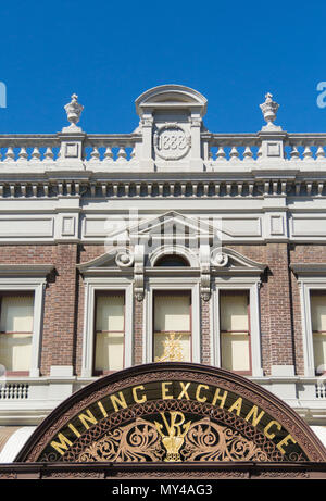 Facade of the Mining Exchange building in the city of Ballarat, Victoria, Australia Stock Photo