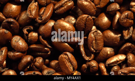 Close up of high Qaulity of coffee beans on top view Stock Photo