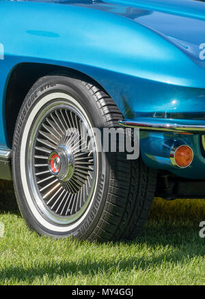 Chevrolet Corvette car rally, Kennewick, Washington, USA Stock Photo