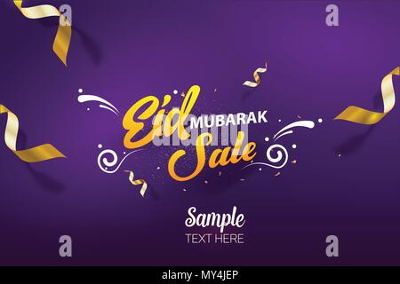 Eid Al Fitr. Eid Mubarak. Vector background Stock Vector 