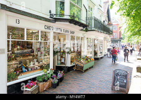 Chegworth Farm Shop, The Pantiles, Royal Tunbridge Wells, Kent, England, United Kingdom Stock Photo