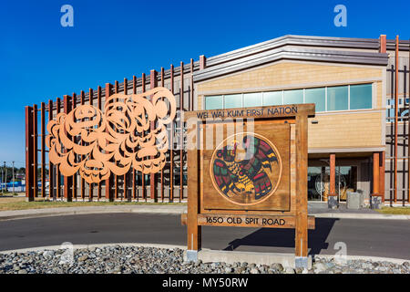Wei Wai Kum First Nation, Administration Office, Campbell River, British Columbia, Canada. Stock Photo