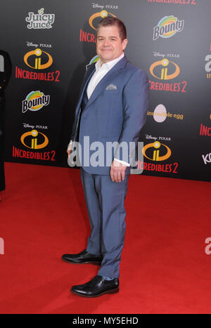 Los Angeles, USA. 5th Jun, 2018. Actor Patton Oswalt attends the World Premiere of Disney and Pixar's 'Incredibles 2' at the El Capitan Theatre on June 5, 2018 in Los Angeles, California. Photo by Barry King/Alamy Live News Stock Photo