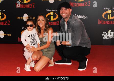 Jana Kramer, Jolie Rae Caussin and Mike Caussin at the World Premiere