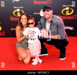 Jana Kramer and her daughter Jolie Rae Caussin attending the Disney And ...