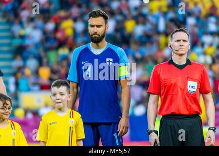 June 5, 2018: Tim Sparv #14 (Finland)  during the International Friendly Match - Romania vs. Finland at Ilie Oana Stadium in Ploiesti, Romania ROU. Copyright: Cronos/Catalin Soare Stock Photo