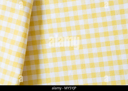 Check pattern fabric fold background Stock Photo