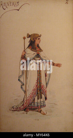 . English: Aida by Giuseppe Verdi. Character – Amneris. Costume design ...