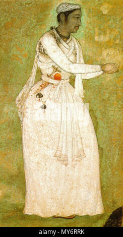 . English: Tansen of Gwalior. (11.8x6.7cm) Mughal. 1585-90. National Museum, New Delhi. The true portrait of Tansen created during the reign of Emperor Akbar. 12 March 2013, 14:20:03. anonymus 513 Tansen of Gwalior. (11.8x6.7cm) Mughal. 1585-90. National Museum, New Delhi. Stock Photo