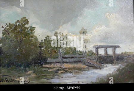 . Deutsch: Alfred Zimmermann Flusslandschaft . 29 March 2014, 13:46:51. Alfred Zimmermann 33 Alfred Zimmermann Flusslandschaft Stock Photo