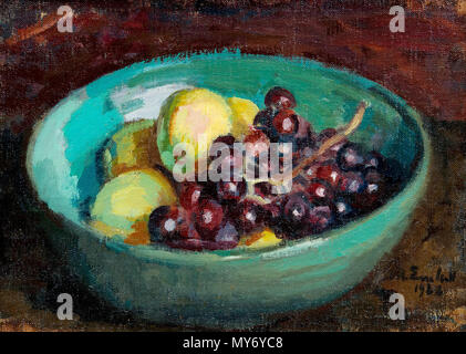 Still life, drapery, pitcher and fruit bowl by Cezanne 30x40 Canvas