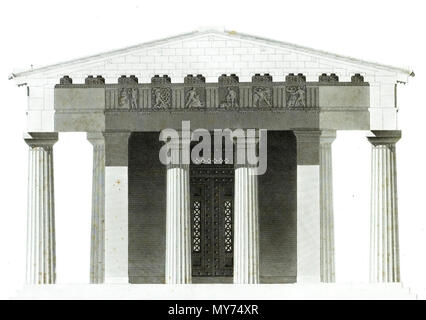 360 Metopes-temple-zeus-olympie Stock Photo