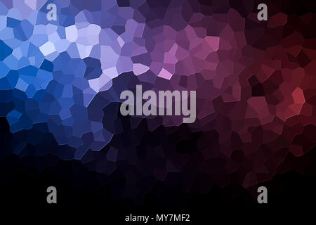 A photograph of an abstract geometric pattern from various polygons and triangles of pink and blue Stock Photo