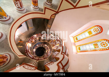 SZEKESFEHERVAR, HUNGARY - April 25, 2018: Interior of Bory Var castle in Szekesfehervar, Hungary Stock Photo