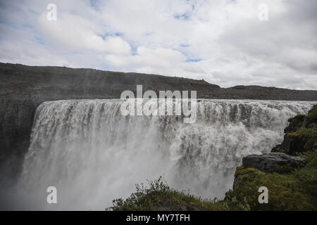 Fantastic views of selfoss waterfall in the national park vatnajokull on iceland Stock Photo