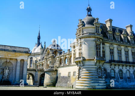 Chantilly Castle (Chateau de Chantilly), Oise, France Stock Photo