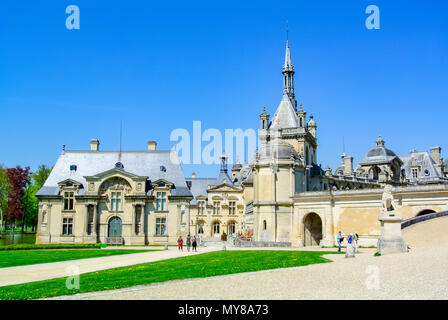 Chantilly Castle (Chateau de Chantilly), Oise, France Stock Photo