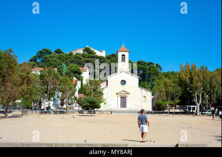 church sainte anne, Ile de Porquerolles, Var, Provence-Alpes-Cote d'Azur, France Stock Photo