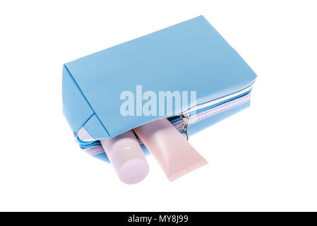 Cream in the cosmetic bag. Stock Photo