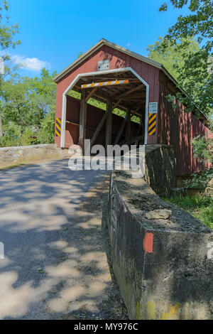 Leola, PA, USA - June 5, 2018: Zook’s Mill Covered Bridge, built in ...