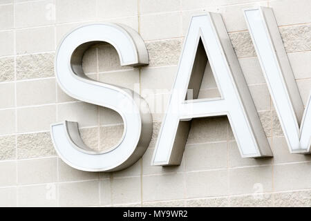 The Savoy cinema in the town of Corby, Northamptonshire, England. Stock Photo