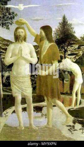 The Baptism Of Jesus Christ By Piero Della Francesca 1449 - 