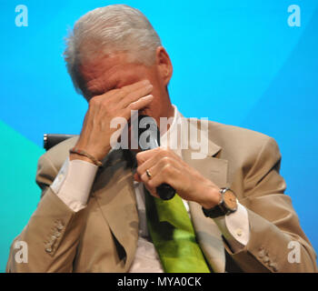 LAS VEGAS - AUGUST 7: Former President Bill Clinton speaks at the National Clean Energy Summit 5.0, Power of Choice at the Bellagio on August 7, 2012 in Las Vegas, Nevada   People:  Bill Clinton Credit: Hoo-Me.com / MediaPunch Stock Photo