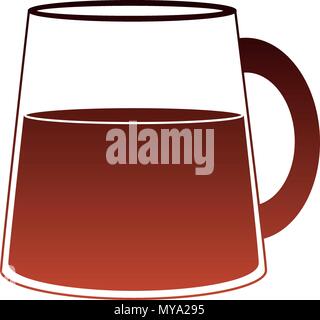Delicious juice jar red lines Stock Vector