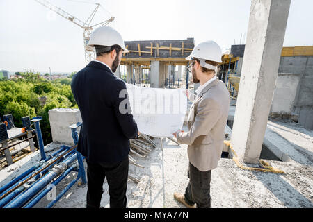 Engineers working on the structure Stock Photo