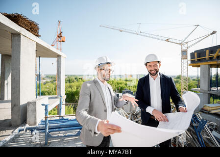 Engineers working on the structure Stock Photo