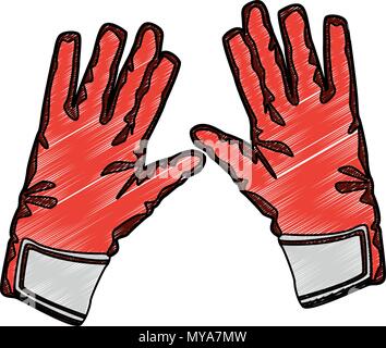 Goalkeeper glove isolated scribble Stock Vector Image & Art - Alamy