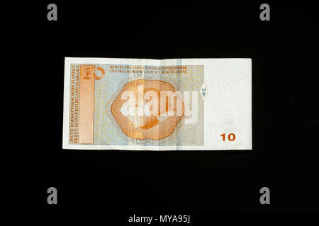 Banknote and coins of Bosnia and Herzegovina convertible mark (BAM ...