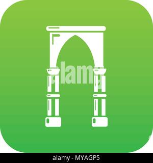 Archway construction icon, simple black style Stock Vector