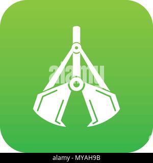 Excavator icon, simple style Stock Vector